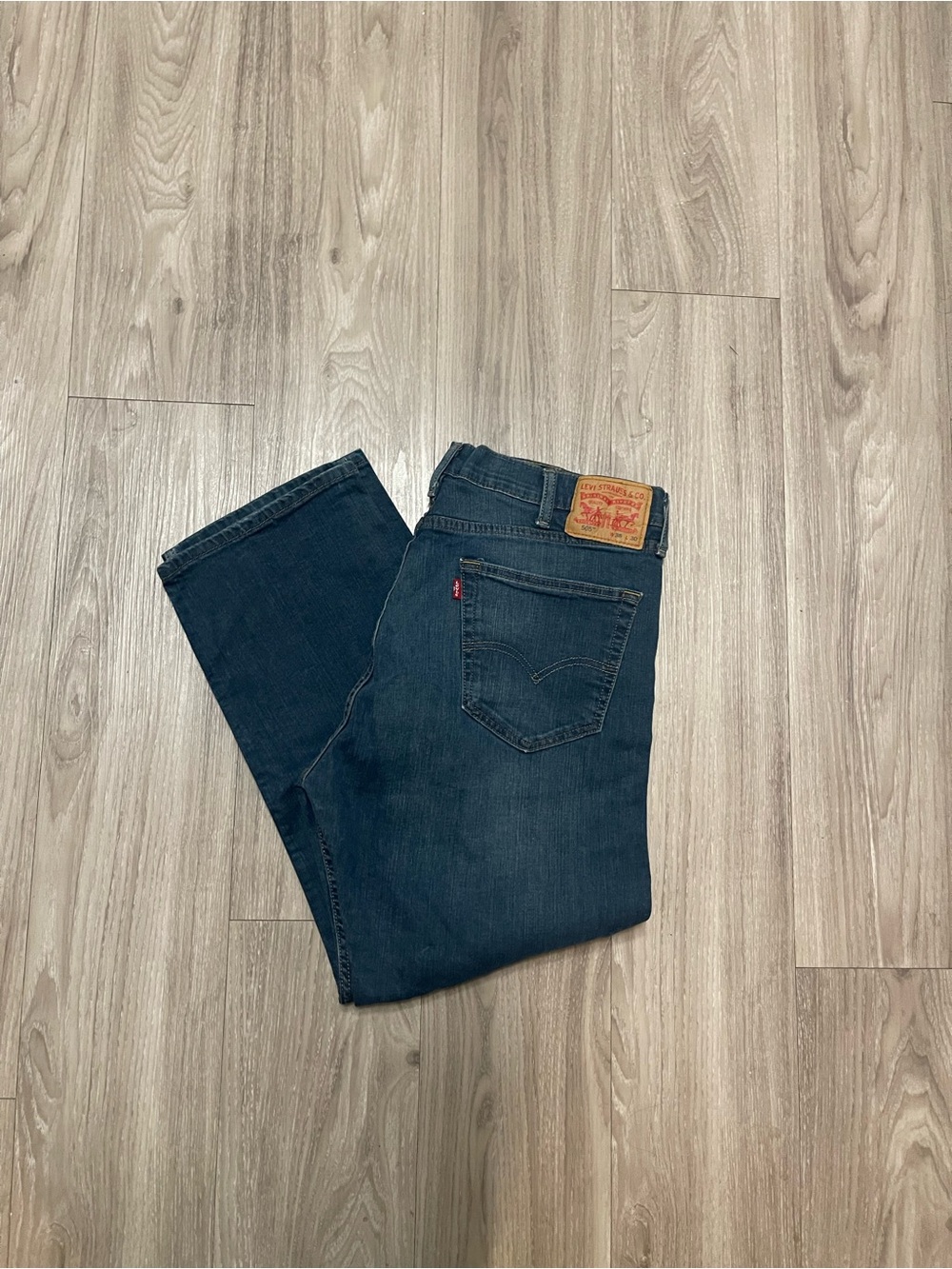 Levi's 505 Men's Dark Blue Straight Fit Jeans